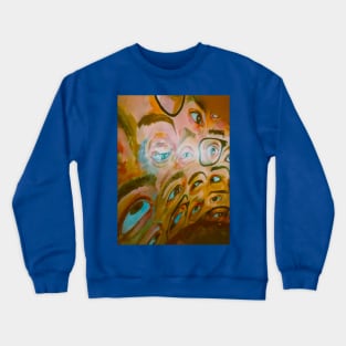 A Sea Of Eyes French Original Artwork Photo Crewneck Sweatshirt